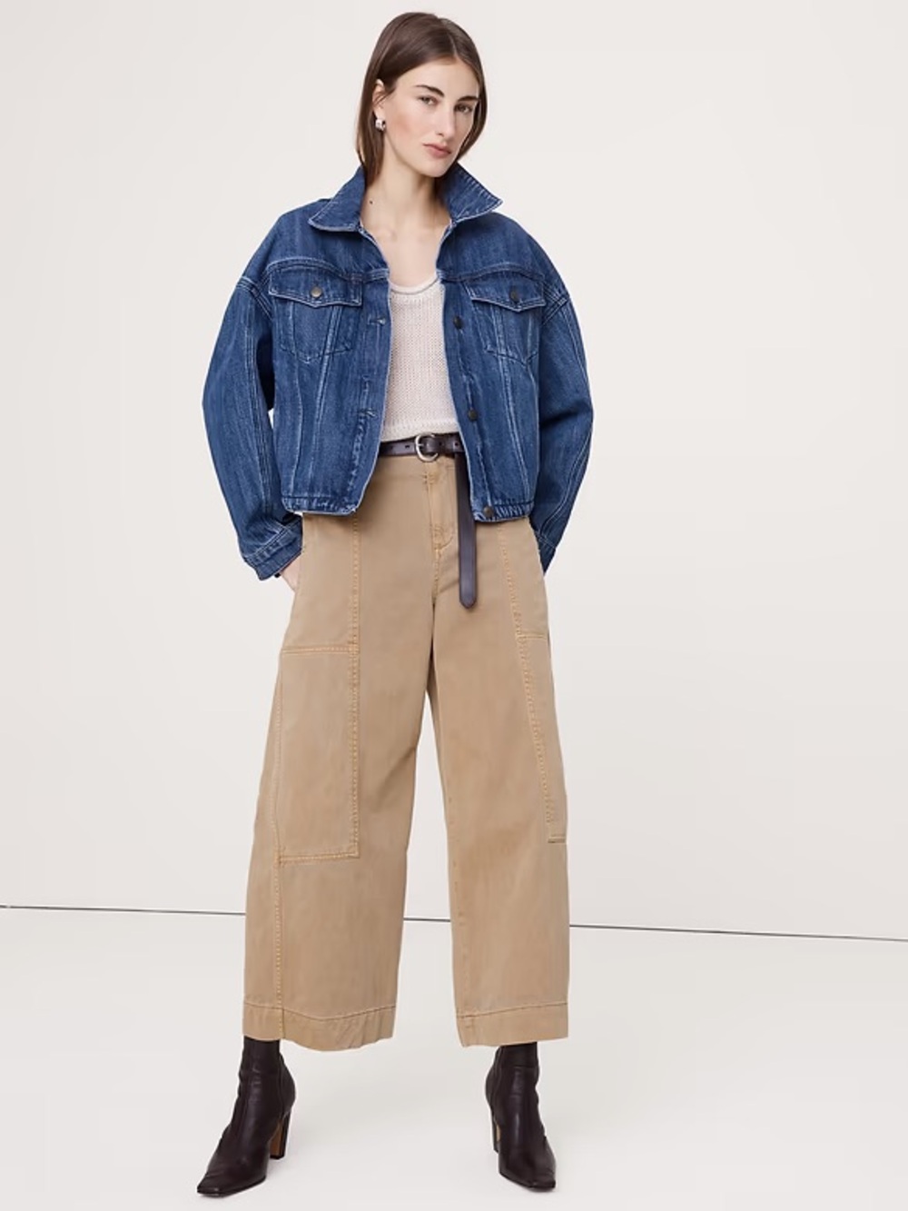 Blue Denim Jacket with Relaxed Fit